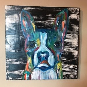 Hand painted by me. 20x20 Original “Rufus”